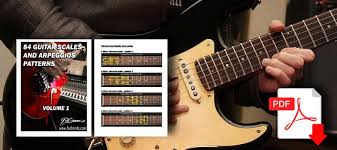 free guitar scales pdf 84 scale and arpeggios chart