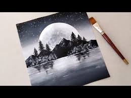 Note that you will still see this person's artwork on the public community gallery. Black White Easy Landscape Painting For Beginners Acrylic Painting Technique Myhobbyclass Com
