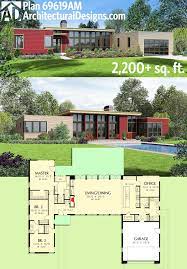 Plan 69619am 3 Bed Modern House Plan With Open Concept Layout Container House Plans Modern House Plan Architecture House