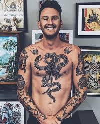 Tattoo By Tomburrey Traditional Traditionaltattoo Traditionalartist Oldtat Traditional Tattoo Sleeve Traditional Chest Tattoo Chest Tattoo Men