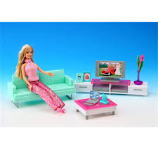 Disneycartoys barbie bedroom set toy review with barbies new pajamas and glam table. Miniature Leisure Living Room Furniture Set For Barbie Doll House Best Gift Toys For Girl Free Shipping For Barbie For Barbie Dollbarbie Doll House Set Aliexpress