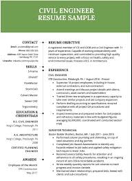 Civil engineering technician resume sample. Being A Civil Engineering Graduate What Should My Resume Look Like Quora