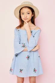 Floral Cold Shoulder Dress In 2020 Girls Clothes Patterns Girls Fashion Clothes Girl Outfits