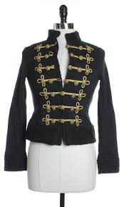 Black And Gold Jacket Womens Denim Supply Ralph Lauren Womens S Button Down Collar Basic Jacket Black Gold Women Basic Jackets Denim And Supply