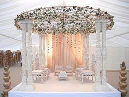 Image Result For White And Gold Floral Indian Wedding Stage Decoration Wedding Mandap Wedding Stage Decorations Stage Decorations