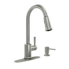 Moen Indi Single Handle Pull Down Sprayer Kitchen Faucet With Reflex And Power Clean In Spot Resist Stainless 87090msrs The Home Depot