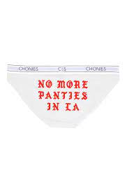 CHONIES BRAND The No More Panties In LA Brief in White CHO-DEL1-034-WHT -  PLNDR