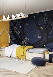 Arbracadabra Nuit Chambre A Coucher Papier Peint Papier Peint Chambre Papier Peint Chambre Enfant