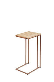 Lasomme C Shape Side Table With Wood Top 25 Side Table Table Side Table Wood