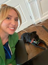 Chester was the best little co-worker today! 💚