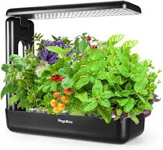 No soil, no sun, & no green thumb required! Amazon Com Vegebox 12 Pods Hydroponics Growing System Indoor Herb Garden Kit With Grow Light Smart Garden For Home And Kitchen Indoor Plant Growing System Herb Grower Food Grade Material Abs Black