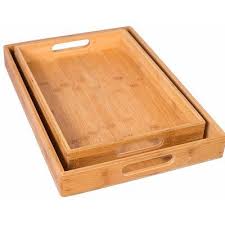 Winston Porter Hasnain 2 Piece Serving Tray Set Wayfair Ca In 2020 Serving Tray Set Serving Tray Wood Serving Tray