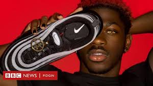 Lil nas x posed for a pregnancy photo shoot. Satan Shoes Lil Nas X Satan Shoes Buyers Tok Why Dem Buy As Nike And Mschf Settle Lawsuit Over Trademark Palava Bbc News Pidgin