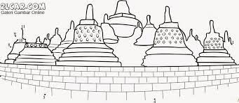 Stupa candi borobudur candi borobudur magelang jawa tengah. Menggambar Candi Borobudur Menggambar Dan Mewarnai