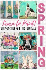 The Social Easel Store Painting Tutorial Spring Painting Painting Crafts