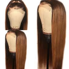 A great way to accentuate your natural hair color is to get lighter highlights. Fureya Straight Hair Glueless Lace Front Wigs For Black Women Ombre Dark Roots With Auburn Hair Color Synthetic Heat Resistant Fiber 1bt30 Lace Wigs 24 Inch Buy Online In Albania At Desertcart