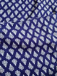 Block Print Fabric Indian Fabric Indigo Fabric Boho Print Indian Cotton Blue White Print Fabric By Block Printing Fabric Printing On Fabric Indian Fabric