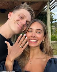 Caspar Lee is engaged after proposing to girlfriend Ambar Driscoll during a  trip to South Africa
