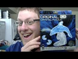 ASSEMBLING: BEPUZZLED LV3 95-PIECE 3D CRYSTAL DOLPHIN PUZZLE!