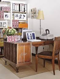45 Charming Vintage Home Offices Digsdigs Vintage Home Offices Vintage Office Desk Chic Office Decor