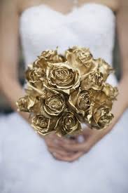 51 Reasons To Shower Your Wedding In Gold Gold Bouquet Gold Bridesmaids Gold Bridesmaid Dresses