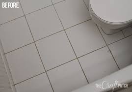 It lets the tile do the talking and gives the illusion of a solid surface. How To Make Dirty Bathroom Grout Look Like New The Craft Patch