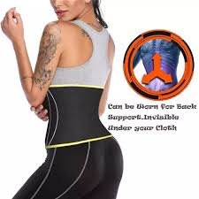 Ningmi Neoprene Sauna Body Shaper Waist Trainer For Women Tummy Trimmer Modeling Strap Cincher Shaper Waist Belt Slimming Girdle