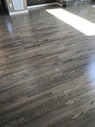 Red Oak Floors Stained With Classic Gray Hardwood Floor Colors Staining Wood Floors Red Oak Floors