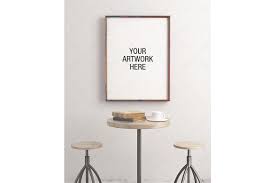 Frame Mockup Poster Frame Photography Style Blank Canvas Poster Mockup Minimalist Industrial Mockup Frame Mockups Poster Frame Framing Photography