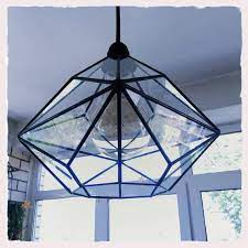 Exclusive Stereometricdesign Chandelier With Warm Vintage Series Bulb As Geometry Said A Triakis Octahedron Is A Geometric Lighting Geometric Chandelier Bulb
