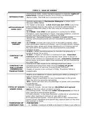 What are the laws of sale of goods? Sales Of Goods Act 1957 Docx Topic 5 Sale Of Goods Introduction Application Of Soga 1957 What Are Goods Contract Of Sog Contract Of Sog Other Course Hero