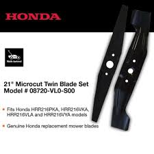 Original equipment upper blade, order lower blade below no picture availabe. Honda Microcut Twin Blade Set 08720 Vl0 S00 The Home Depot