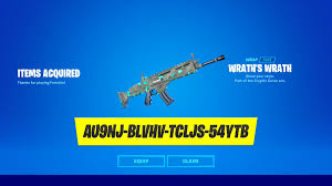 Verify them on the page. Fortnite News On Twitter Wrath S Wrath Wrap Code Au9nj Blvhv Tcljs 54ytb Redeem Here Https T Co Ba9i6ycjox Fortnite