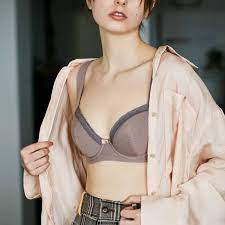 タンクトップ風でチラリと見えても気にならない 綿混ブラ〈テラコッタ〉｜ブラジャー｜インナー｜レディースファッション・雑貨のアウトレット通販｜Real  Stock