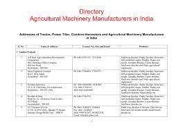 Start your import & export business on the go4worldbusiness.com b2b marketplace. Directory Of Agricultural Machinery Manufacturers Association