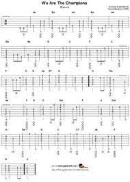 We Are The Champions Queen Easy Acoustic Guitar Tab Guitar Tabs Basic Guitar Lessons Guitar Lessons Songs
