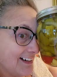 accidentally dropping a jar of bread and butter pickles