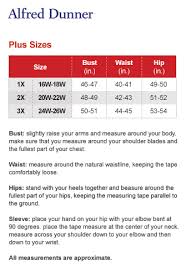 alfred dunner plus size chart via macys in 2019 size chart