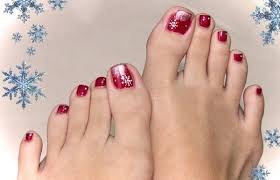 30 Best And Easy Christmas Toe Nail Designs Christmas Celebration