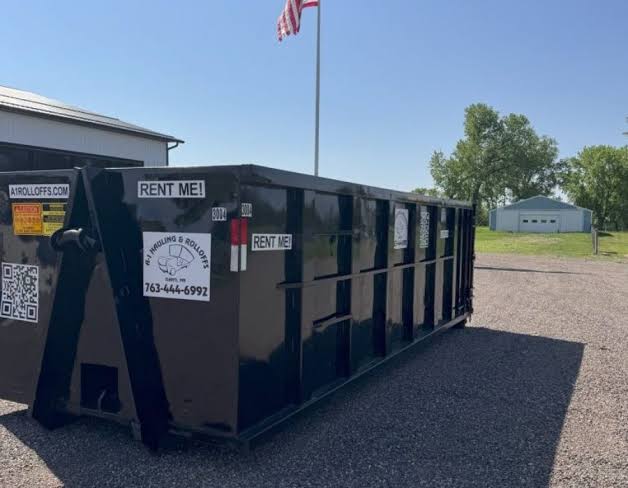 Commercial Dumpster Rental warning signs