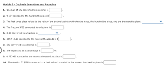 How to write ratio 325:929 as a fraction in the simplest form easily? Module 2 Decimals Operations And Rounding 1 One Chegg Com