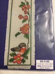Bird Cross Stitch Pattern Book Robin Bird Permin Scandinavian Needlework Cross Stitch Bookmark Kit With Images Cross Stitch Bookmarks Cross Stitch Bird Cross Stitch Books