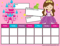 Princess Reward Chart Printable Woman Of Many Roles