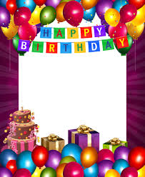 Birthday Cake And Balloons Wallpaper Happy Birthday With Balloons Transparent Png Frame Happy Birthday Frame Happy Birthday Photos Birthday Photo Frame