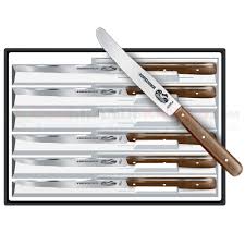 The swiss army knife is the core product and has a pioneering role in the development of all product categories. Victorinox Forschner Steak Knife Set 6 Piece Round Tip Wavy Edge Blade Rosewood Handles Osograndeknives