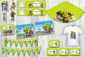 Shrek Party Package Shrek Printable Kit Shrek Party Supplies Shrek Printable Shrek Decoration Shrek Party Supplies Party Packages Shrek