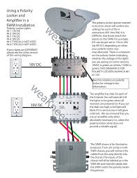 Directv swm 16 wiring diagram. Wiring A Polarity Locker And Amplifier With A Swm Ver2 Manualzz