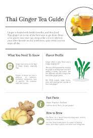 Thai Ginger Tea Cup Leaf Cup Leaf Ginger Tea Herbal Teas Recipes Ginger Tea Benefits