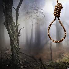 Close up of an empty wooden sign hanging on a rope on white back. 6 Now Arrested In White Man S Hanging Death In Tennessee Wtvc