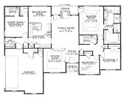 Ranch Style House Plan 4 Beds 3 Baths 1989 Sq Ft Plan 17 2731 House Plans One Story Traditional House Plans Ranch Style House Plans 4 bedroom house plans usually allow each child to have their own room, with a generous master suite and possibly a guest room.